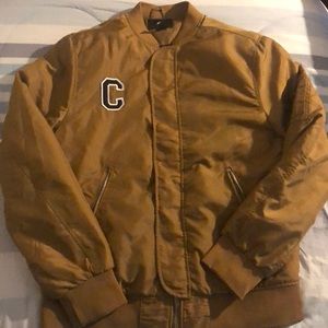Gold h&m bomber
